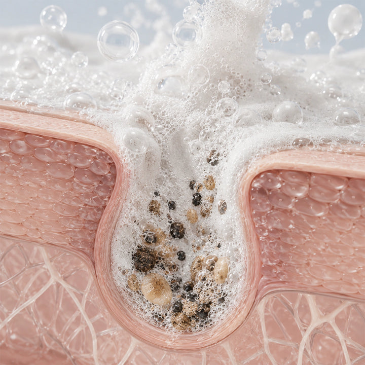 Deep-Cleans Pores
